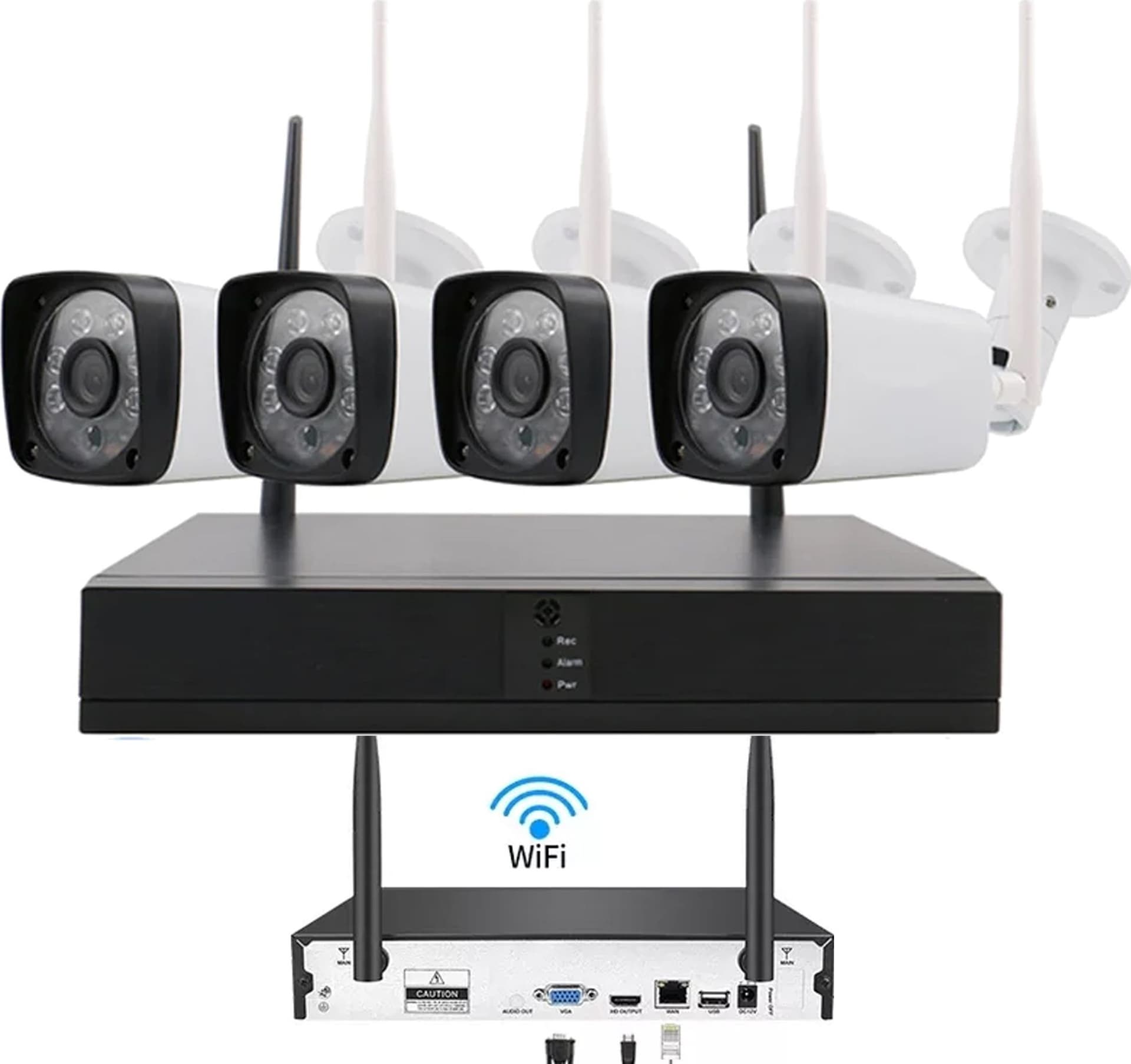 Kit Dvr Wireless Wifi 4 Canali Sistema Registrazione Cctv Hd 4 Telecamera Q-s4i Fai da te/Sicurezza e protezione/Sistemi di sicurezza domestica/Kit video per la sicurezza domestica/Sistemi di trasmissione per videosorveglianza Trade Shop italia - Napoli, Commerciovirtuoso.it