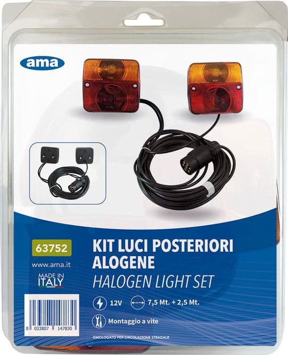 Kit luci non magnetico Ama Kit luci in Blocchi fari posteriori GardenStore - Novellara, commercioVirtuoso.it