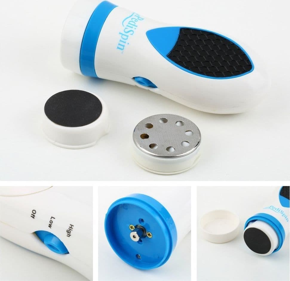 Kit Pedicure Per Pelle Secca E Calli Cura Del Piede Con 2 Accessori Pedi Spin