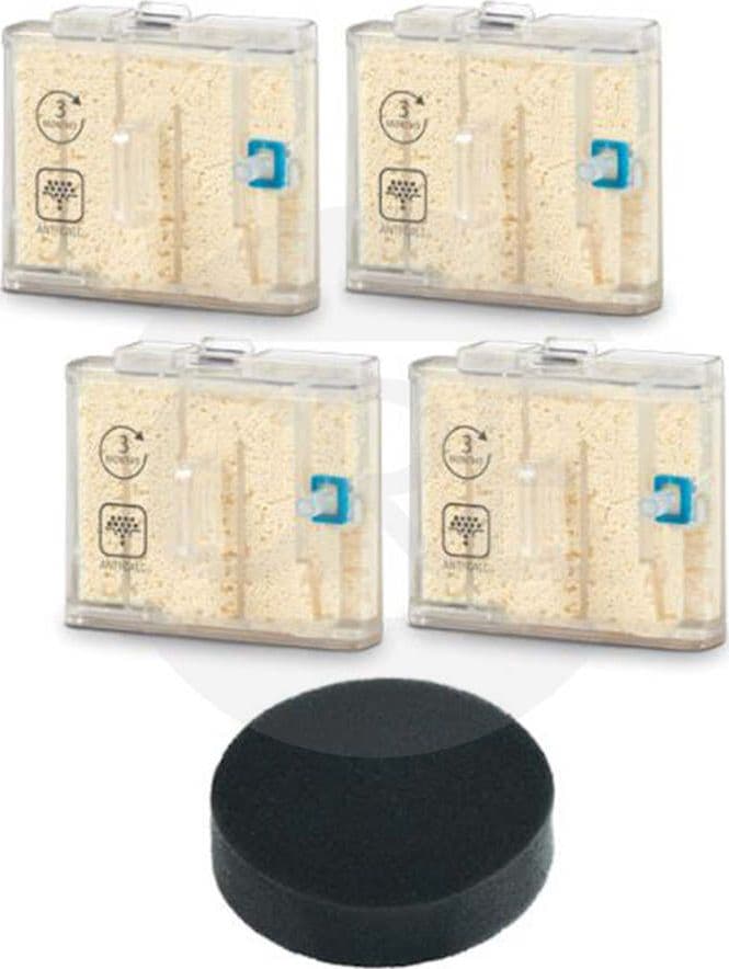 Kit-Ricambi-con-4-Cartucce-Anticalcare-e-1-Filtro-per-Clean&Steam-Multi