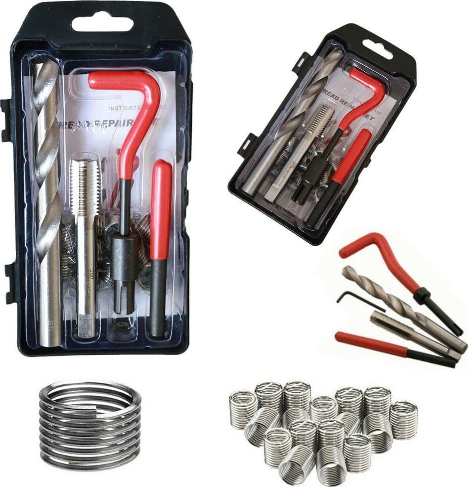 Kit-Riparazione-Filetti-15-Pz-Elicoidi-M14-X-2.0-Ripristina-Filettature-Rovinate