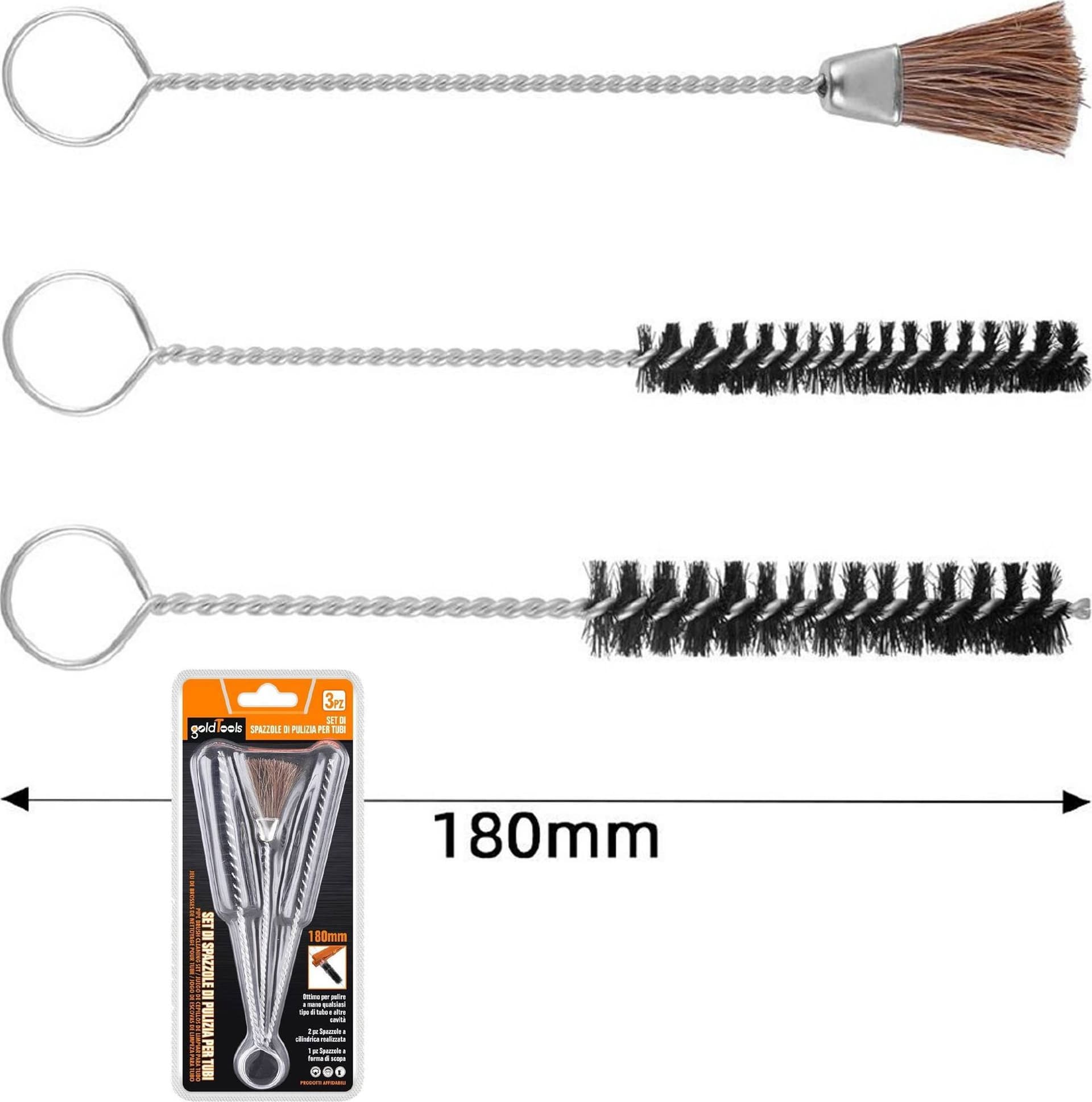 Kit Set 3 Pezzi Per Pulizia Armi Professionale Per Tutti I Calibri Tubo Canna Sport e tempo libero/Caccia e Pesca/Caccia/Accessori per la caccia/Prodotti per la pulizia e la manutenzione Trade Shop italia - Napoli, Commerciovirtuoso.it