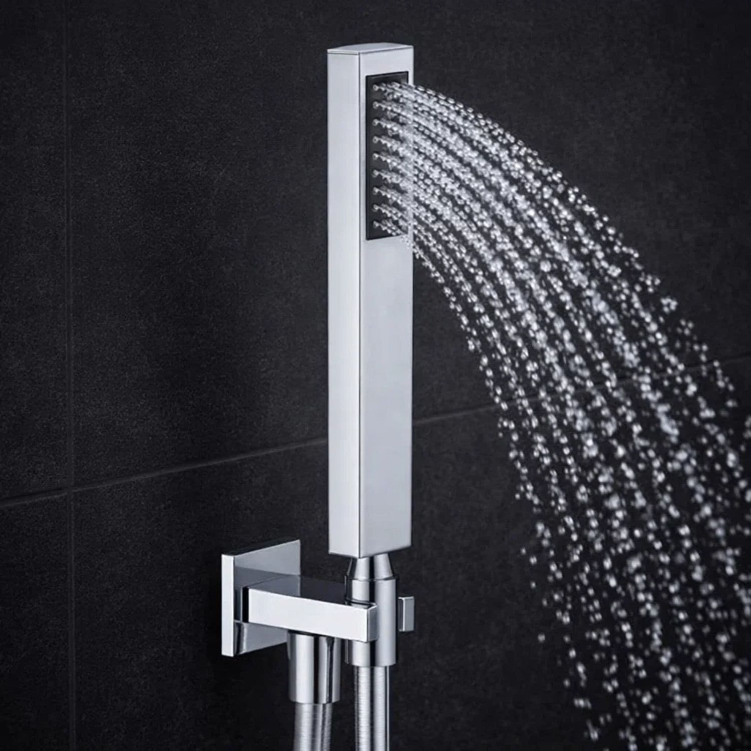 Kit Set Doccia Ottone Cromato Completo Di Supporto Presa Acqua Con Flessibile E Doccetta Rettangolare Fai da te/Attrezzature per cucine e bagni/Attrezzature per bagni/Docce e componenti doccia/Filtri supporti e soffioni doccia/Telefoni doccia Ogomondo - Martina Franca, Commerciovirtuoso.it