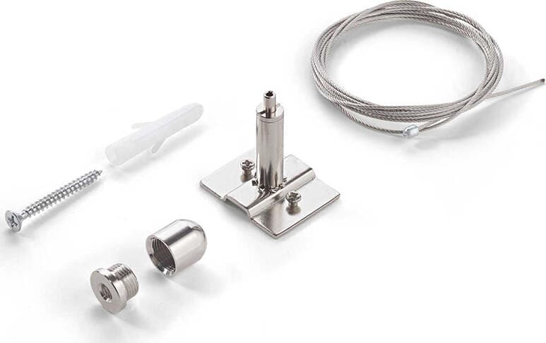 Kit-Sospensione-Solo-Cavo-Ego-Alluminio-Bianco-2M