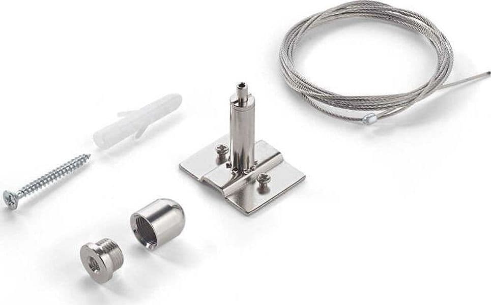 Kit-Sospensione-Solo-Cavo-Ego-Alluminio-Color-Acciaio-2M