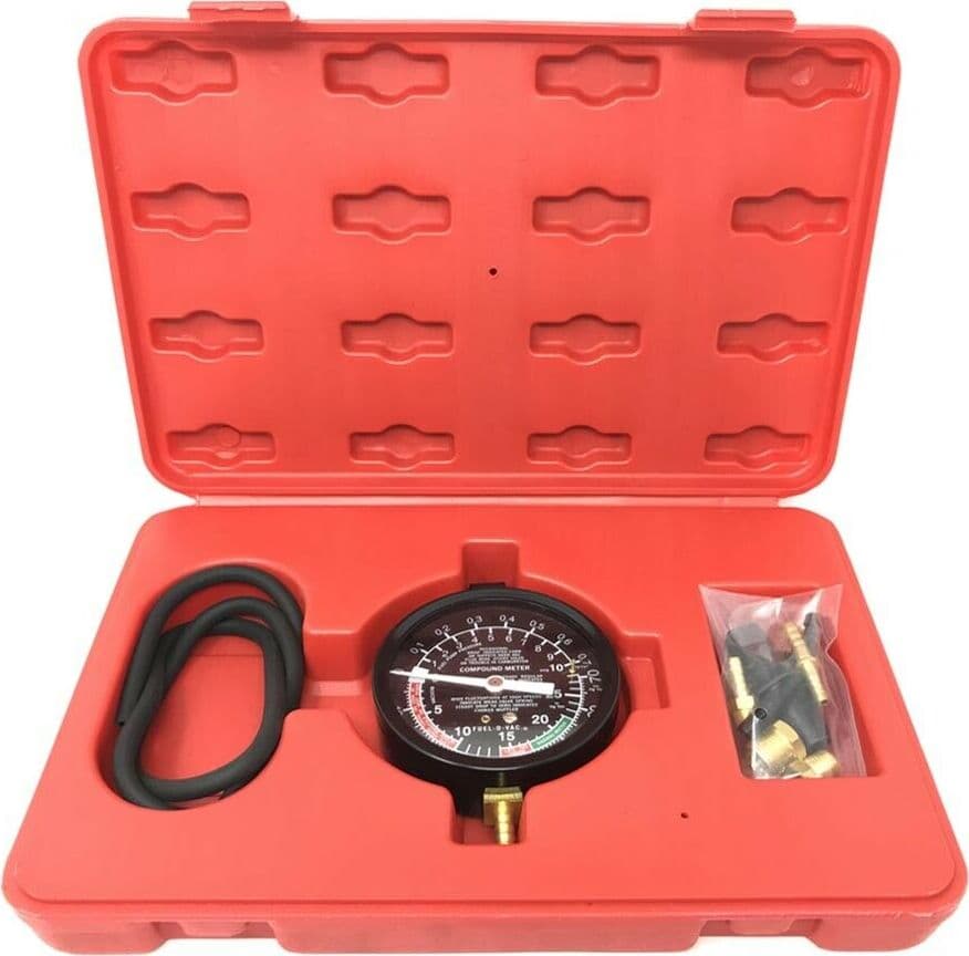 Kit-Tester-Misurazione-Vuoto-E-Pressione-Carburante-Cilindri-Auto-A-Benzina-Tools