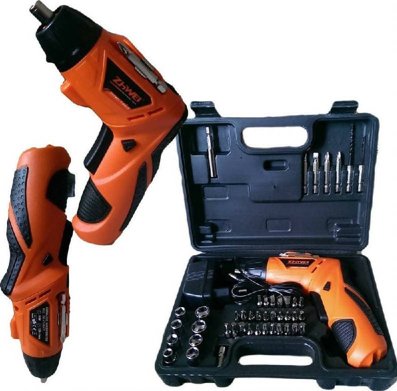 Kit trapano avvitatore a batteria cacciavite ricaricabile snodabile