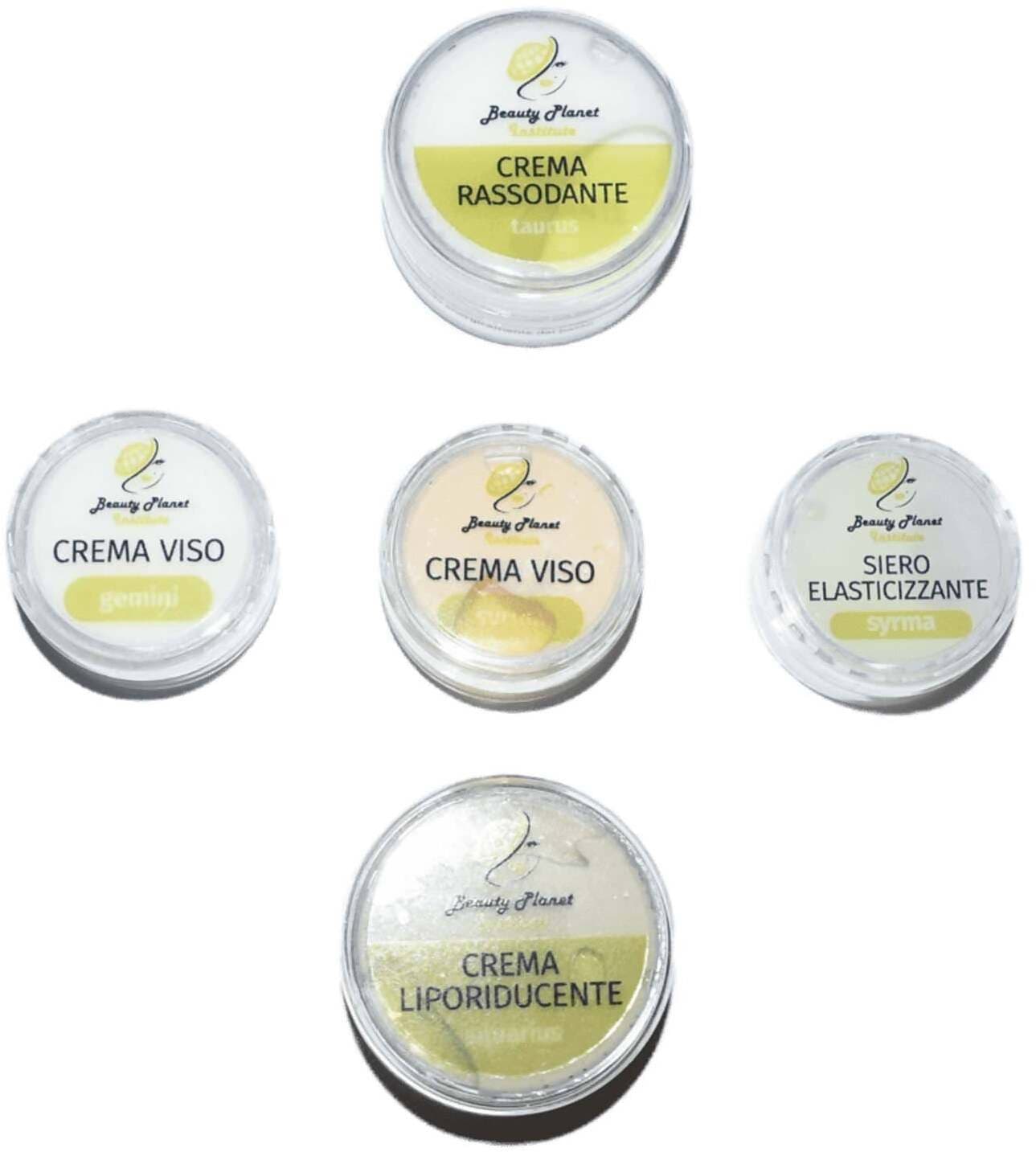 Kit Trattamento Creme Corpo Mini Sixe Aquarius Kit Prova 3days Kit Beauty Planet Institute Crema Viso 5 Ml, Crema Rassodante 10 Ml, Crema Viso Syrma 5 Ml, Siero Elasticizzante 5 Ml E Crema Liporiducente 10 Ml in Set regalo Beauty Planet Institute - Castel San Pietro Terme, commercioVirtuoso.it
