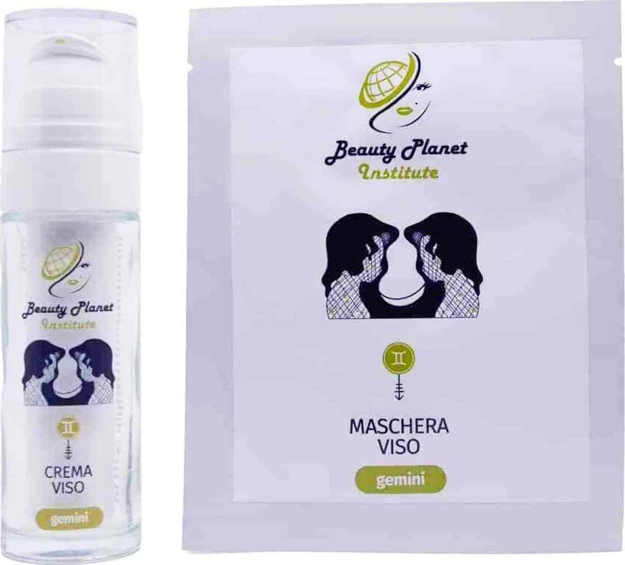 Kit Trattamento Viso Gemini Kit Base Beauty Planet Institute per Trattamento Viso Mensile Kit Con Crema Viso 30 Ml E 2 Maschere Viso Monouso 25 Ml