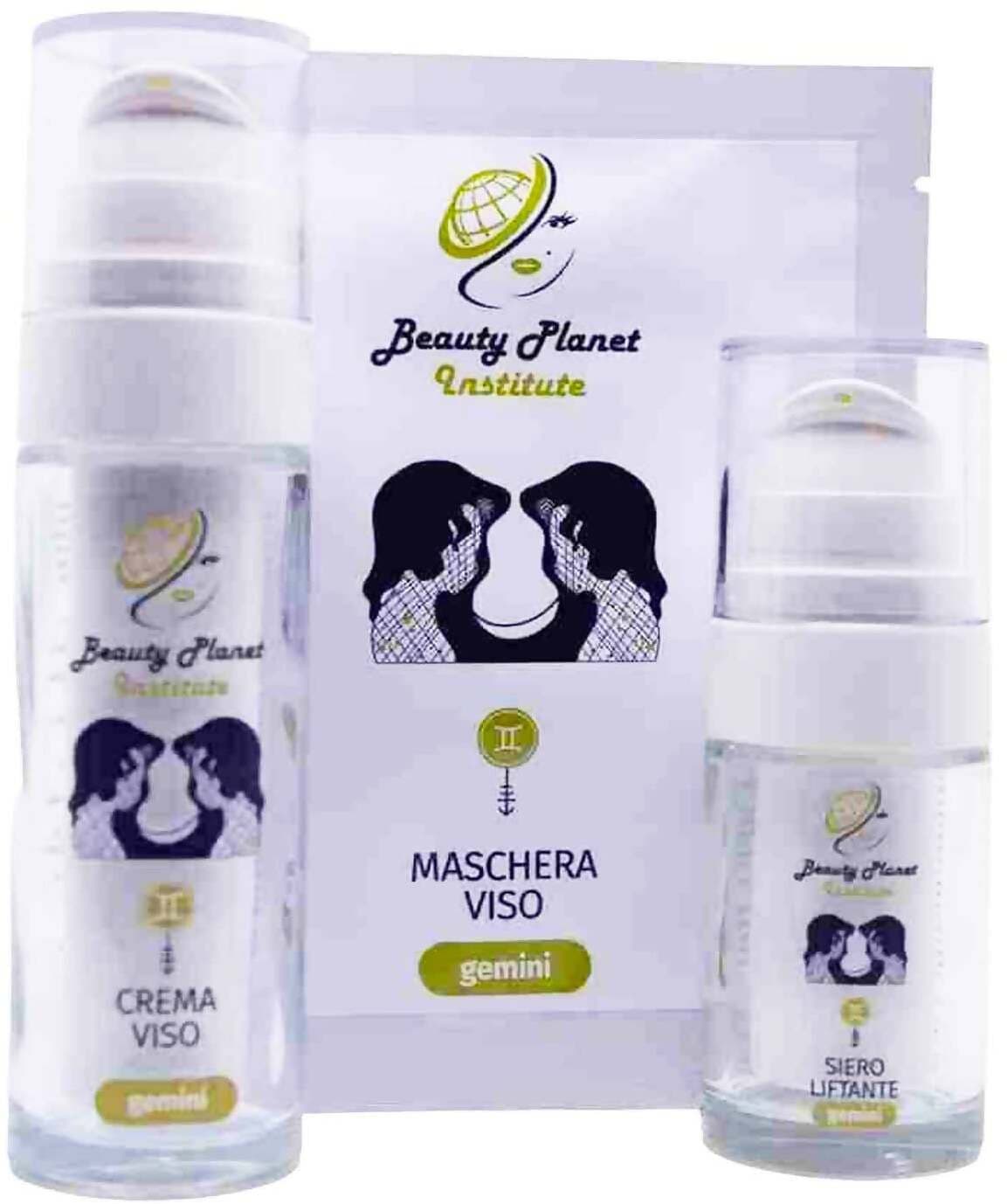 Kit Trattamento Viso Gemini Kit Prova Beauty Planet Institute per Mantenimento Mensile Kit Crema Viso 30 Ml, 1 Maschera Viso Monouso in Tessuto 25 Ml E Siero Liftante Viso 15 Ml in Set regalo Beauty Planet Institute - Castel San Pietro Terme, commercioVirtuoso.it