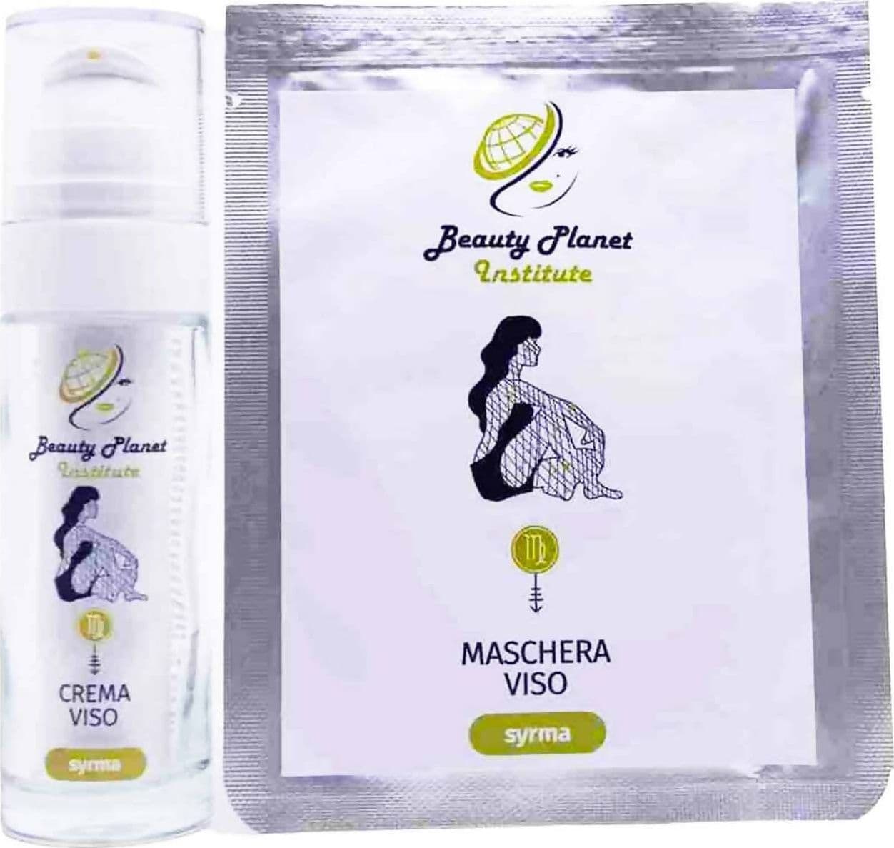 Kit Trattamento Viso Syrma Kit Base Beauty Planet Institute Con Crema Viso 30 Ml + 2 Maschera Viso 25 Ml in Tessuto in Creme Beauty Planet Institute - Castel San Pietro Terme, commercioVirtuoso.it