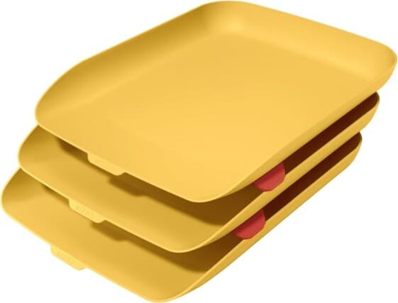 Kit tripla vaschetta portacorrispondenza Cosy - giallo - Leitz Casa e cucina/Arredamento/Studio/Mobiletti e credenze/Cassetti Eurocartuccia - Pavullo, Commerciovirtuoso.it