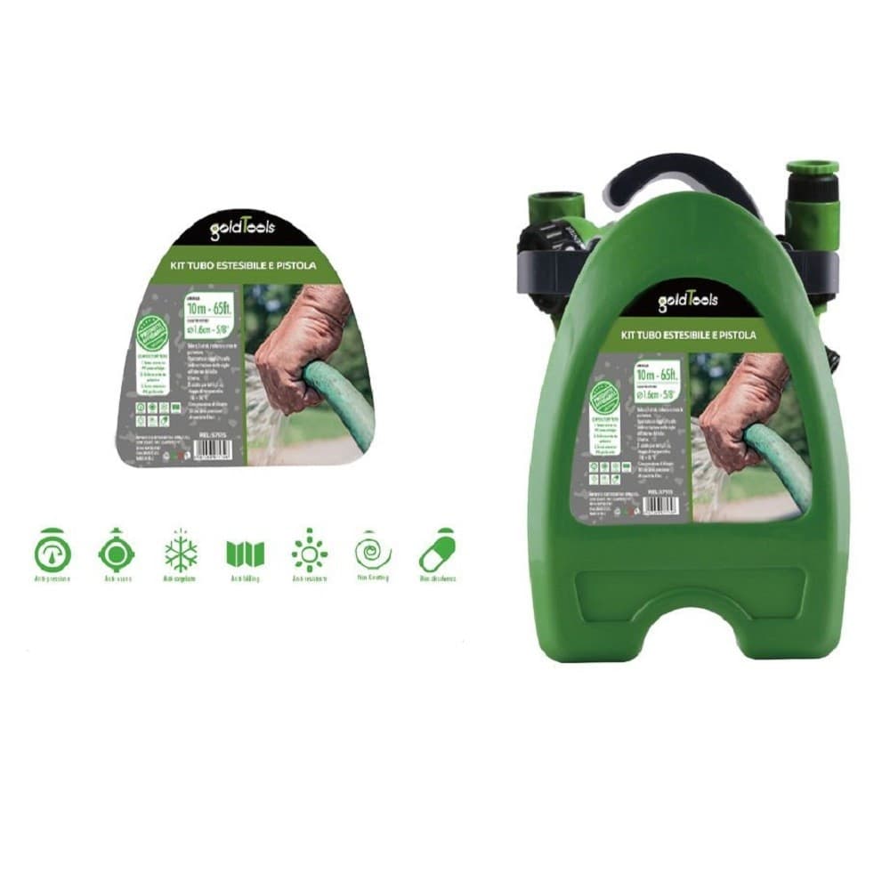 Kit Tubo Estensibile Avvolgibile Pistola Irrigazione Giardino 10mt Staffa 57515 Giardino e giardinaggio/Attrezzi da giardino e attrezzature per l'irrigazione/Attrezzature per l'irrigazione/Pompe e accessori/Tubi per irrigazione Trade Shop italia - Napoli, Commerciovirtuoso.it