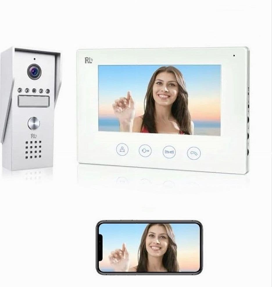 KIT VIDEOCITOFONO WIFI MONOFAMILIARE SMART MONITOR 7" WIRELESS 2 FILI APP SD-B17 in Citofoni Trade Shop italia - Napoli, commercioVirtuoso.it