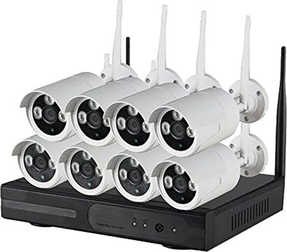 Kit Videosorveglianza Ip Wireless Nvr 8 Canali 8 Telecamere Ip Full Hd Wifi Fai da te/Sicurezza e protezione/Sistemi di sicurezza domestica/Kit video per la sicurezza domestica/Sistemi di trasmissione per videosorveglianza Trade Shop italia - Napoli, Commerciovirtuoso.it