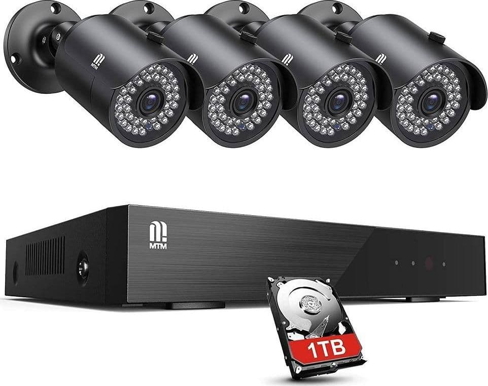 Kit-Videosorveglianza-Sicurezza-8ch-5mp-Dvr-8-Canali-4-Telecamera-Esterno-H.265