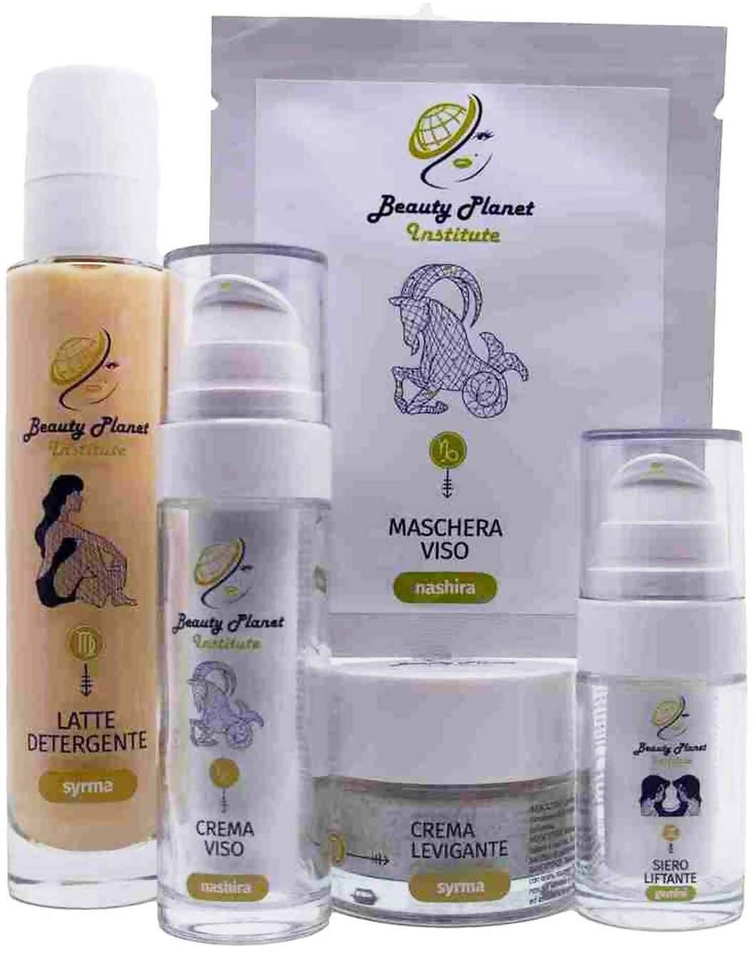 Kit Viso Nashira Kit Protocollo Beauty Planet Institute per Pelli Più Luminose Crema Viso 30 Ml , 2 Maschere Monouso 25 Ml , Siero Liftante 15 Ml , Crema Levigante 50 Ml E Latte Detergente 30 Ml in Set regalo Beauty Planet Institute - Castel San Pietro Terme, commercioVirtuoso.it