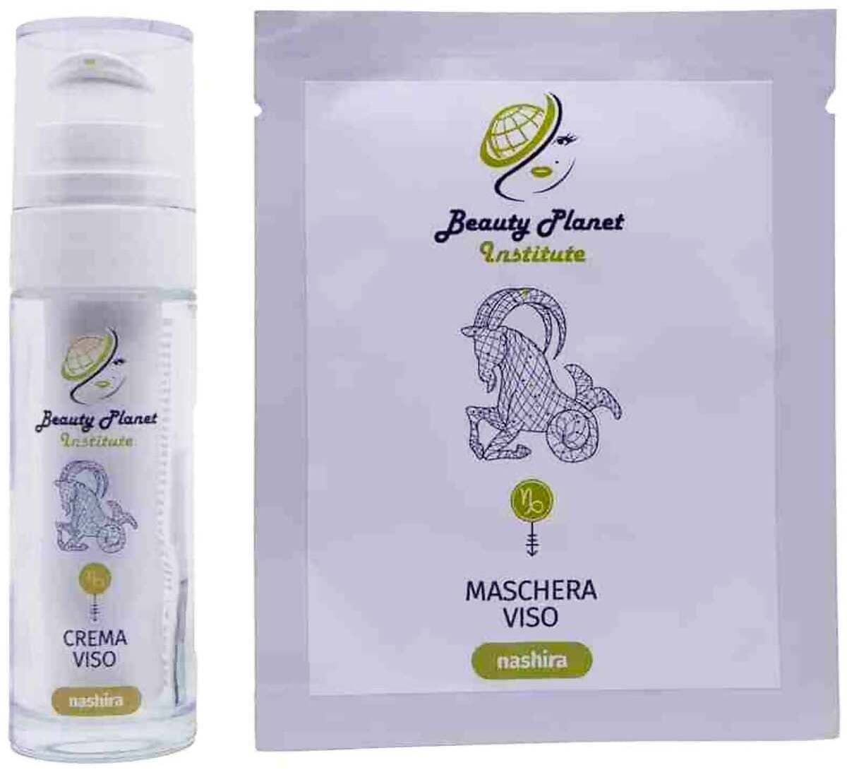 Kit Viso Trattamento Nashira Kit Base Beauty Planet Institute Crema Viso 30 Ml + 2 Maschere Monouso 25 Ml per Pelli Più Nutrite