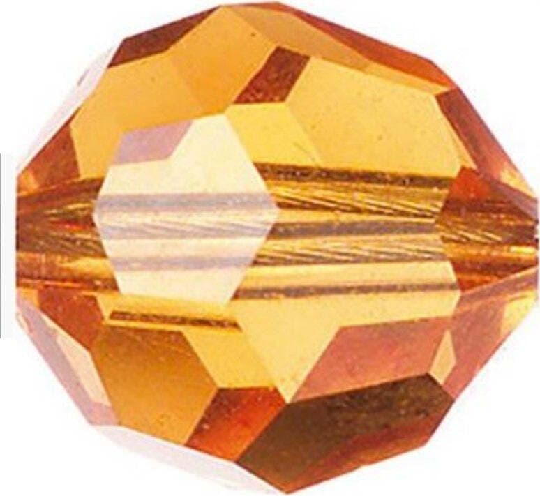 KNORR-PRANDELL---12-PEZZI---PERLA-SWAROVSKI-ROTONDA-4MM---COLORE-ARANCIONE-TOPAZIO