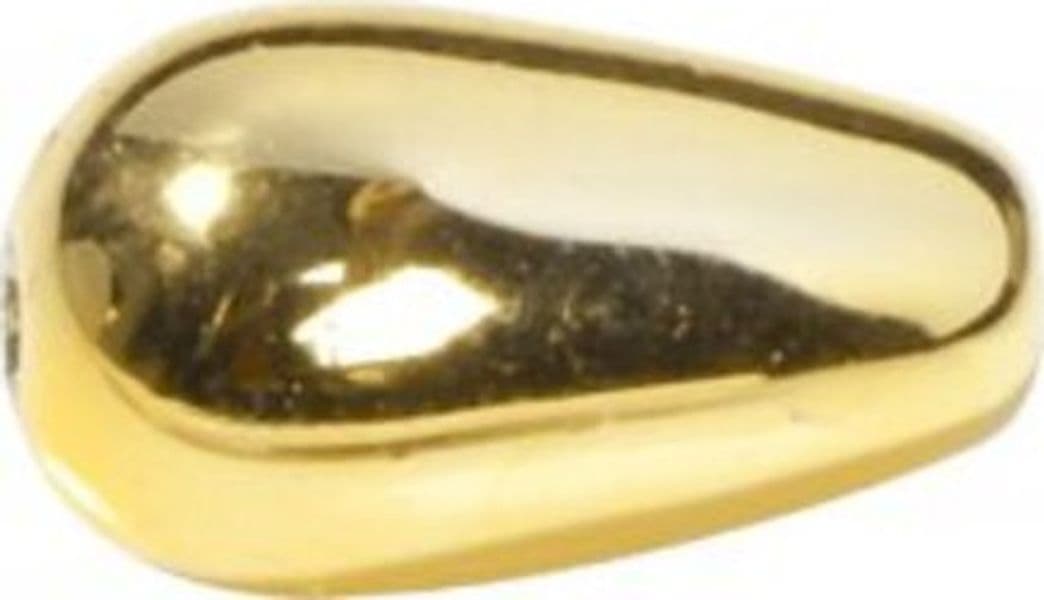 KNORR PRANDELL - 15 PEZZI - PERLE SINTETICHE A FORMA GOCCIA - COLORE ORO 6X10MM