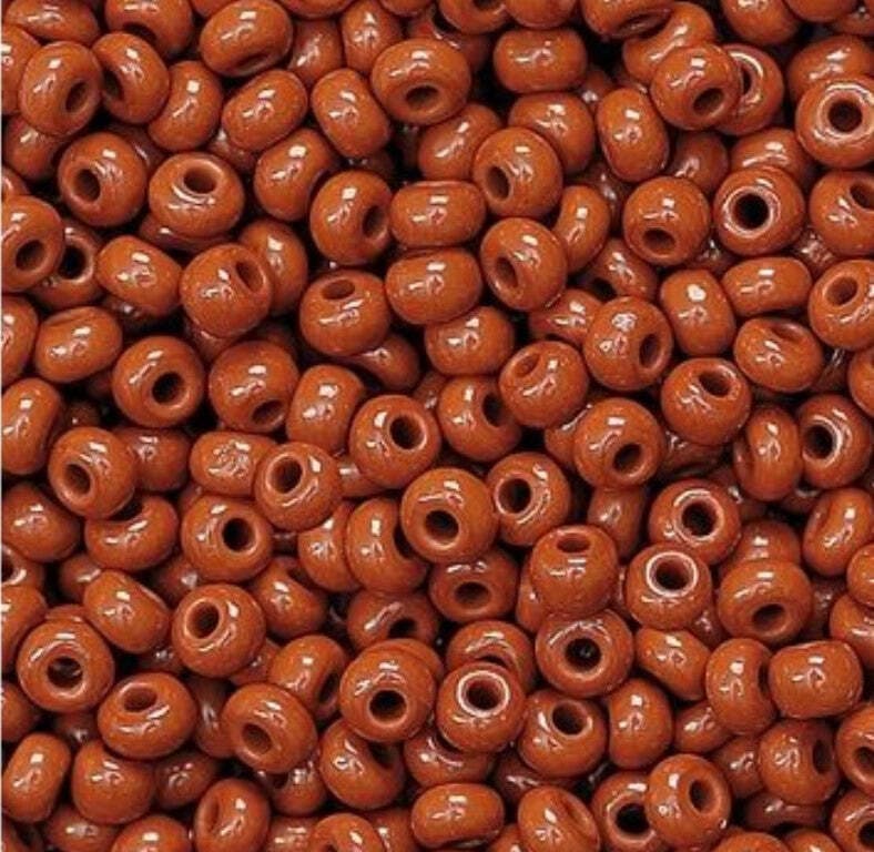 KNORR-PRANDELL---17gr-PERLE-IN-VETRO-OPACO---COLORE-MARRONE-2,5MM