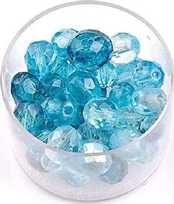 KNORR-PRANDELL---24gr---ASSORTIMENTO-PERLE-DI-VETRO-COLORE-TURCHESE