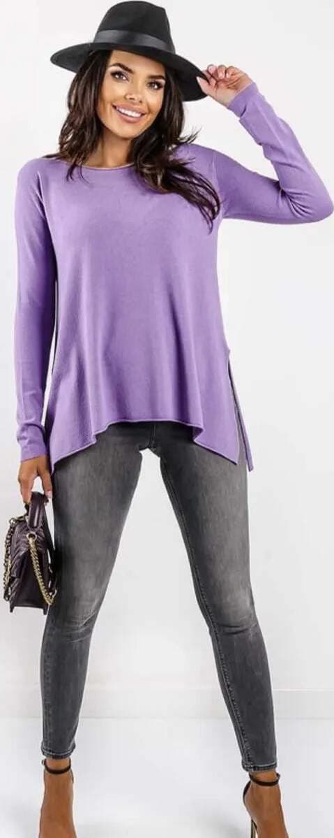 KONTATTO | Maglia spacchi laterali Moda/Donna/Abbigliamento/T-shirt top e bluse/Maglie a manica lunga You Store - Messina, Commerciovirtuoso.it