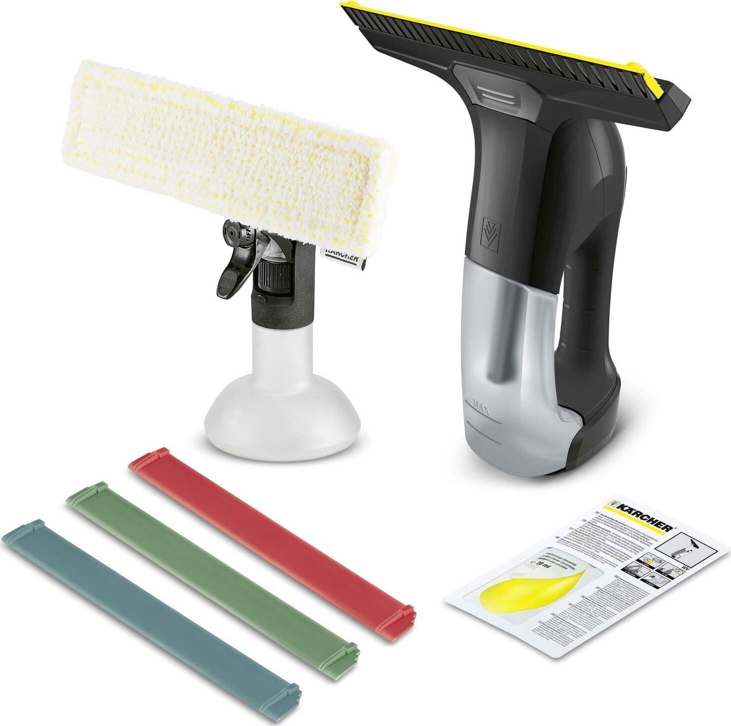 Kärcher WV 6 Plus Aspiragocce - Batteria Li-Ion, Durata Batteria 100 Min, Resa per una Ricarica della Batteria 300 m² (100 Finestre), Capacità Serbatoio Acqua Sporca 150 ml, Caricabatterie Rapido Aspiragocce Karcher Wv 6 Multifunzione Lavavetri A Batterie Casa e cucina/Aspirapolvere e pulizia di pavimenti e finestre/Aspiratori per finestre Ferus - Montoro, Commerciovirtuoso.it