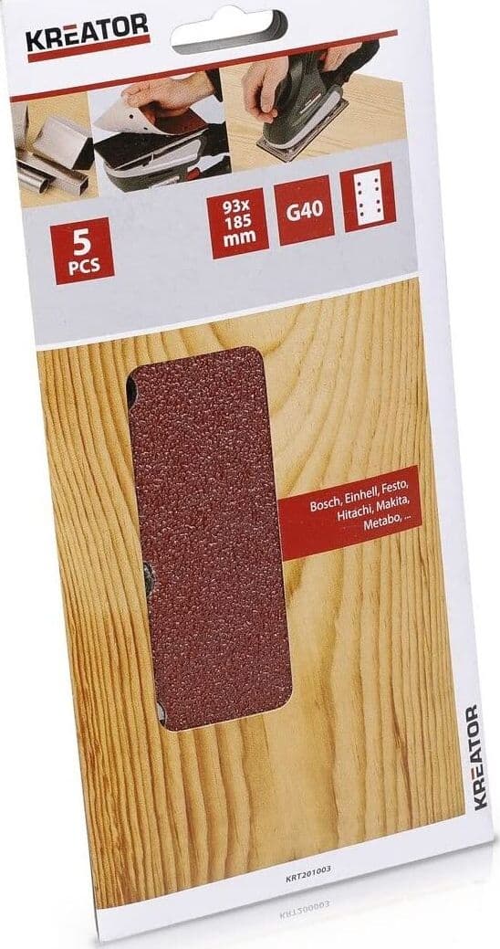 KREATOR---5-PEZZI---FOGLI-DI-CARTA-ABRASIVA-RETTAGOLARI-PER-LEGNO-93x185MM-G.-40