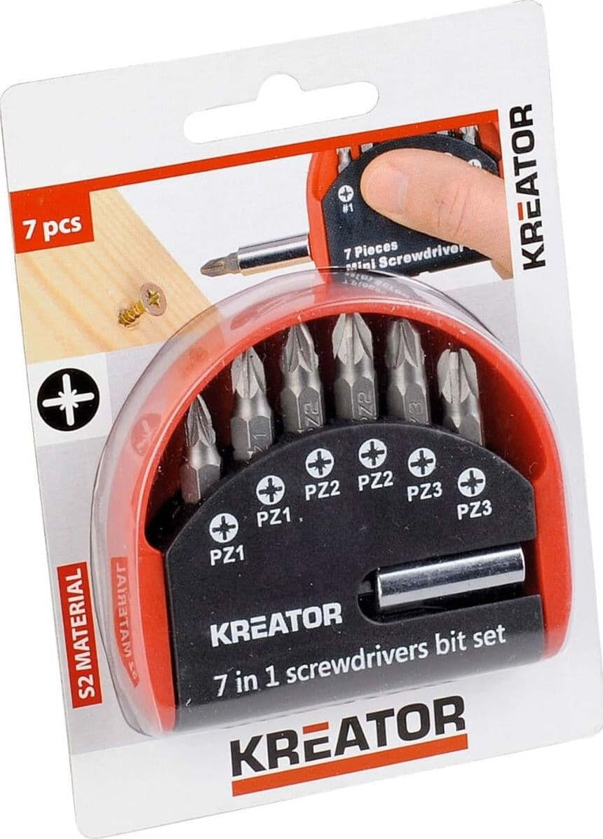KREATOR---SET-7-PZ-INSERTI-PUNTE-PER-VITI-POZIDRIV