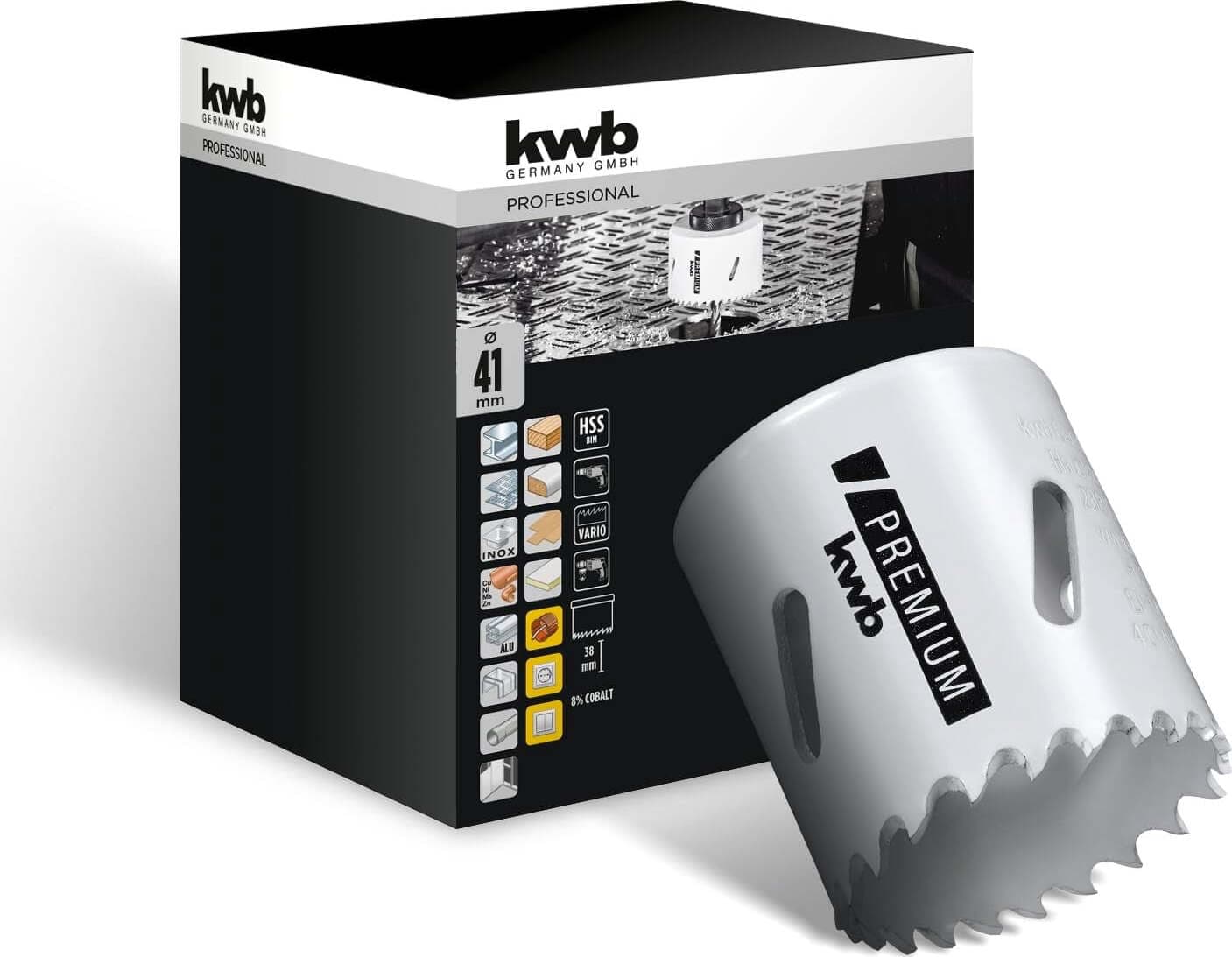 KWB---FRESA-A-TAZZA-BIMETALLICA-HSS-CO-41MM