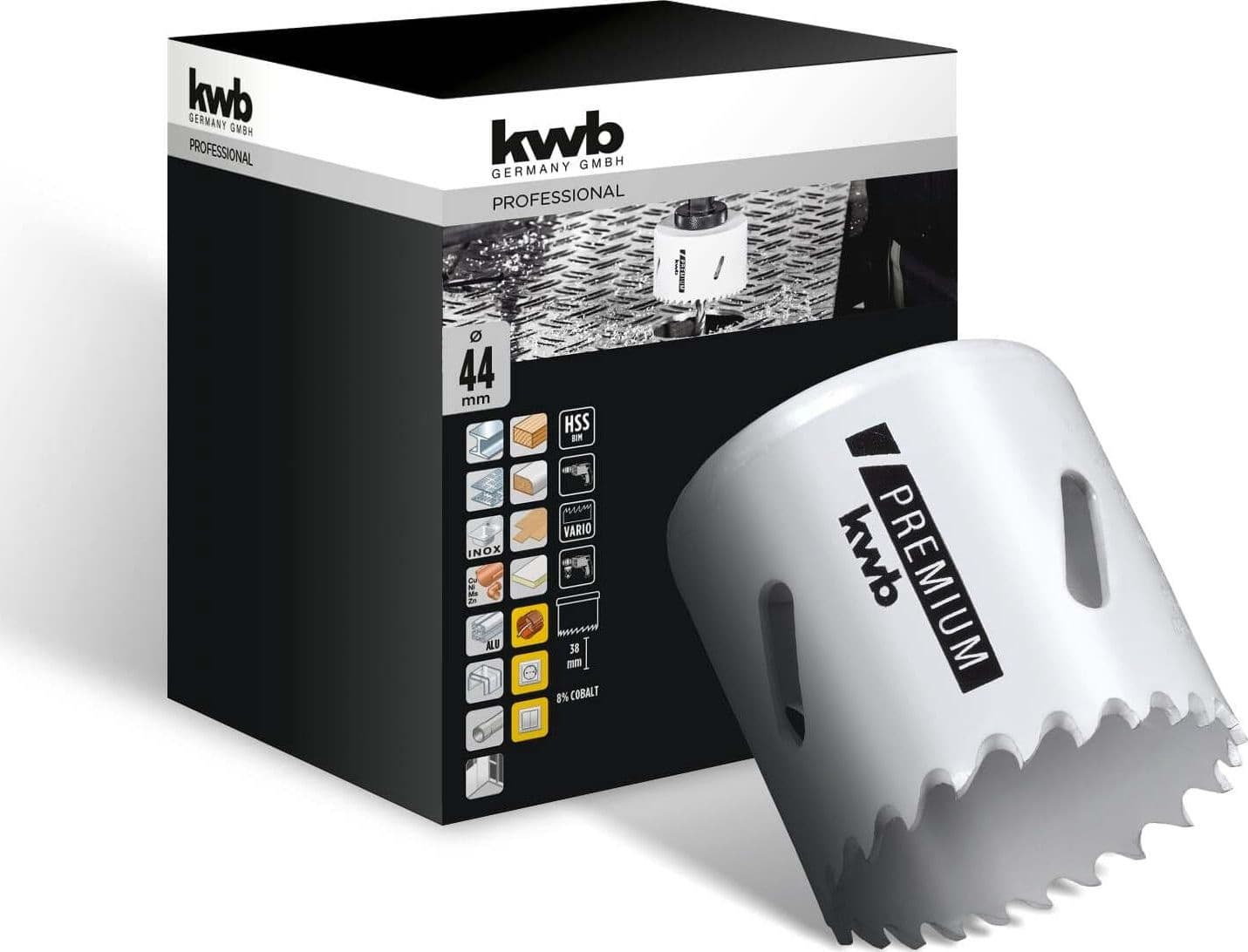 KWB---FRESA-A-TAZZA-BIMETALLICA-HSS-CO-44MM