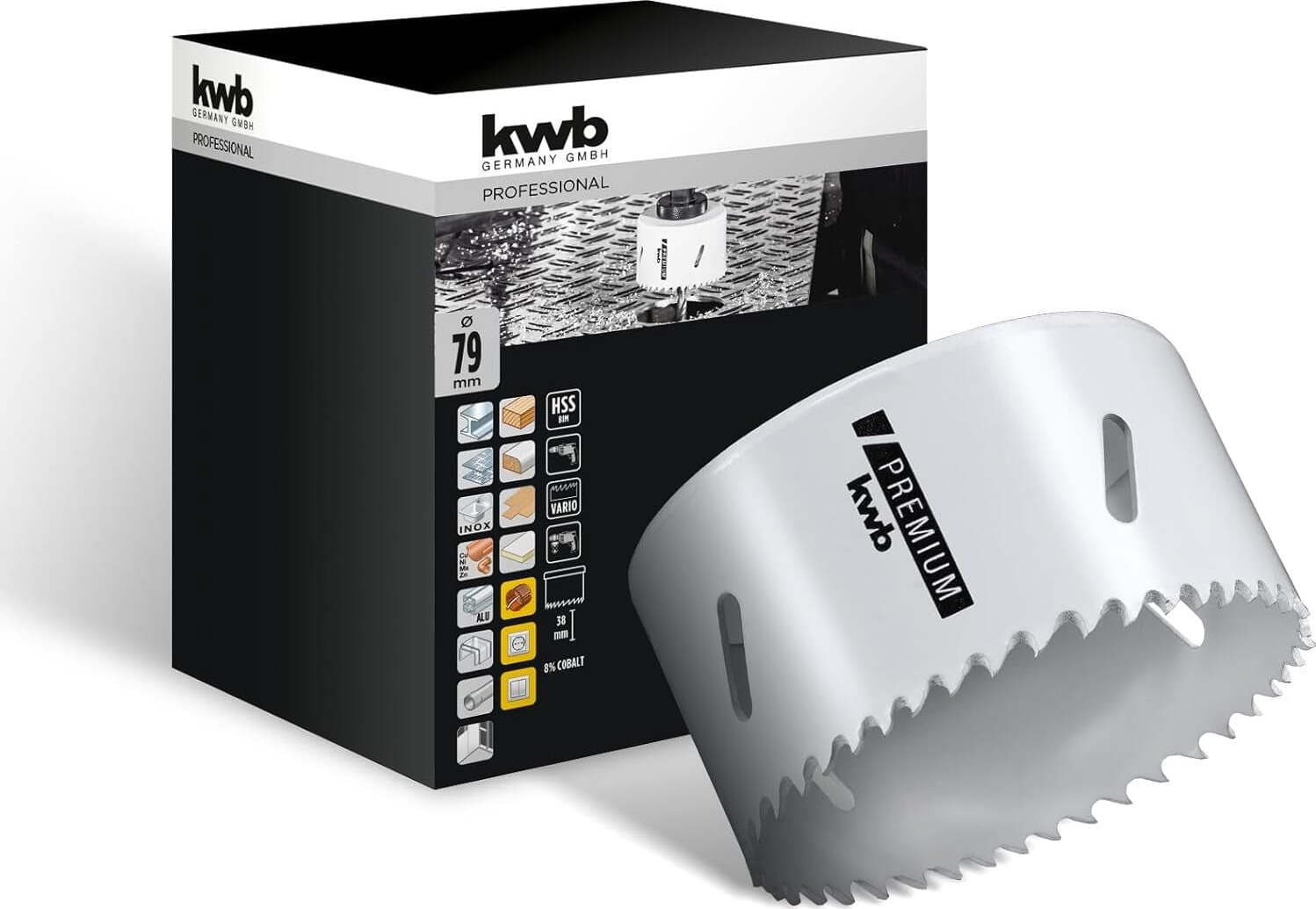 KWB---FRESA-A-TAZZA-BIMETALLICA-HSS-CO-79MM
