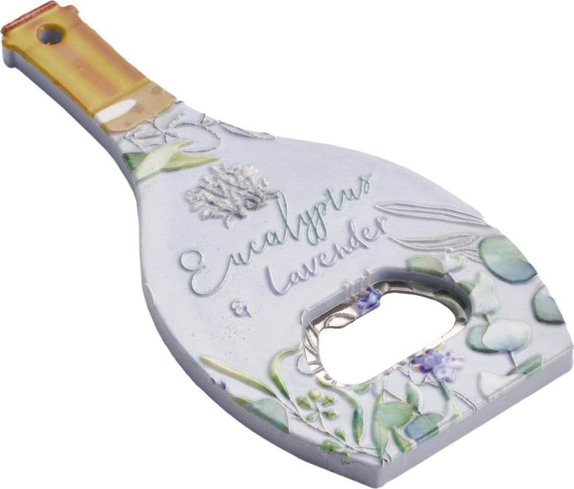 Apribottiglie magnetico in vetro decorato con scatola, bomboniera elegante e personalizzabile, misura 13,5x6,5 cm