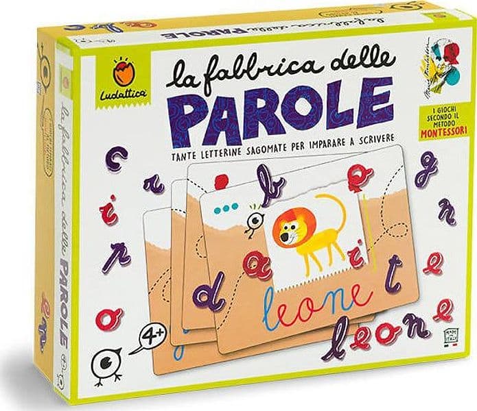 La Fabbrica Delle Parole Gioco Montessori Per Imparare A Scrivere Gioco Educativo Bambini 4+ Anni Ludattica in Lettere e parole magnetiche Cartolibreria La Fenice - Spadafora, commercioVirtuoso.it