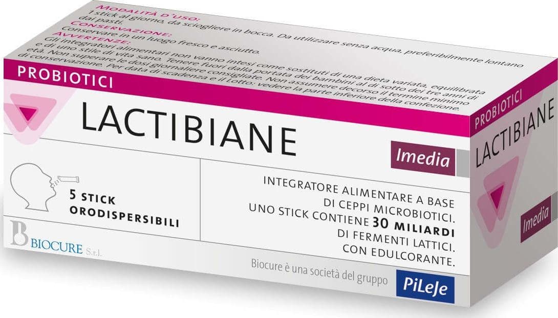 Lactibiane-Imedia-integratore-alimentare-5-stick-orodispersibili-Biocure