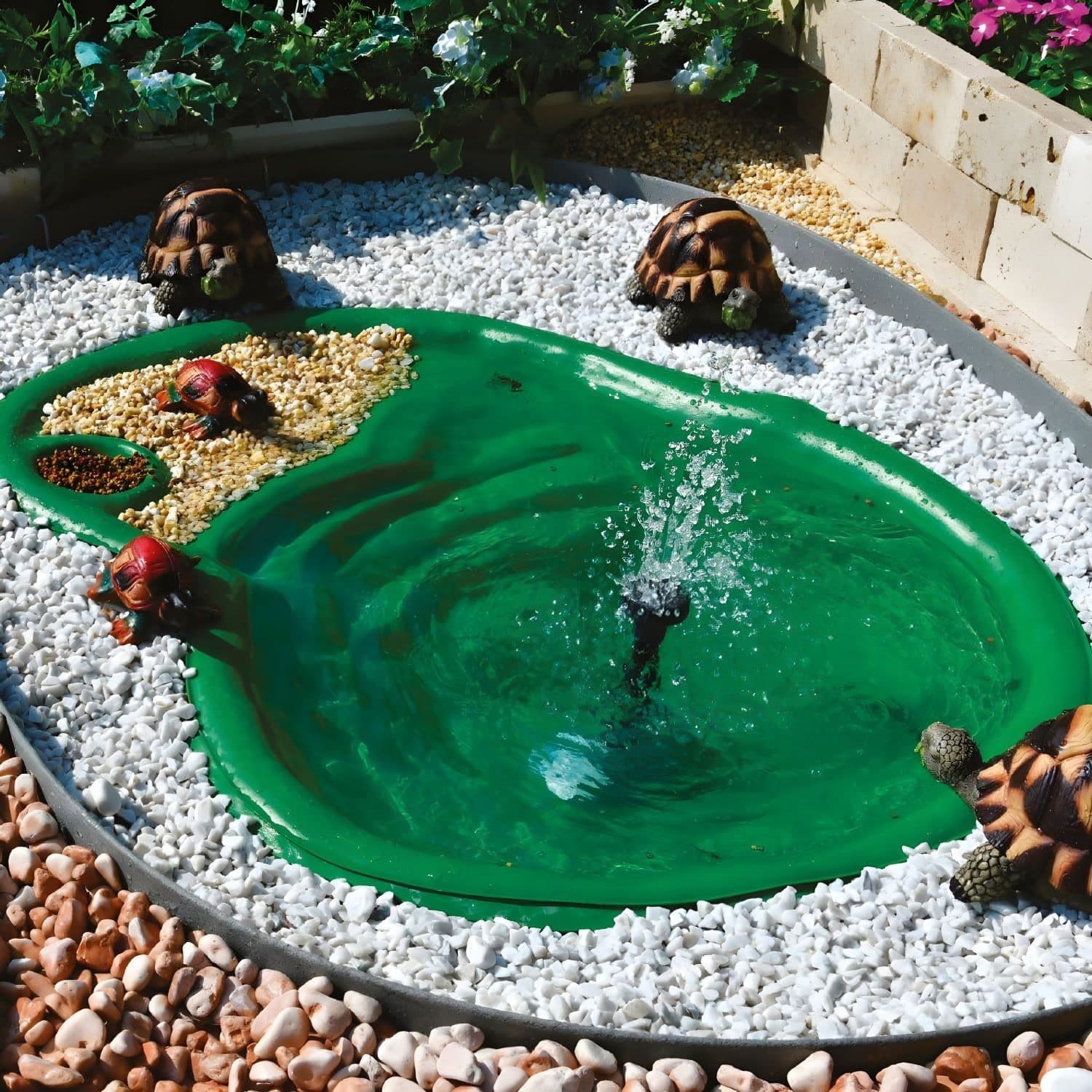 Laghetto Ninjia per Tartarughe Verde Litri 210 cm 185x108x32 Giardino e giardinaggio/Decorazioni per il giardino/Stagni e giardini acquatici/Basi e guarnizioni/Stagni artificiali Ogomondo - Martina Franca, Commerciovirtuoso.it