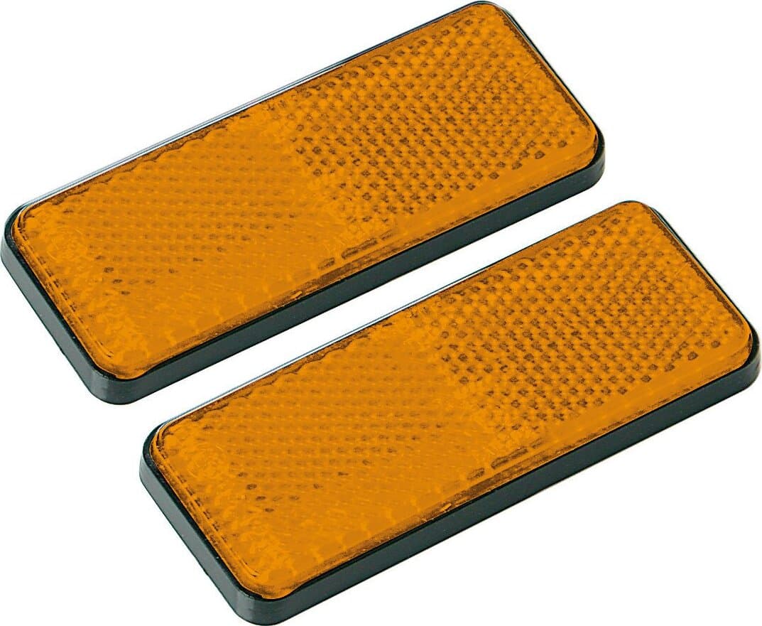 Lampa-20541-Coppia-Catarifrangente-Rettangolare,-Omologati,-Arancio