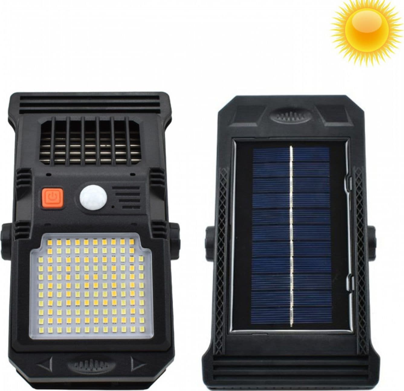LAMPADA 128 LED SOLARE LUCE BICOLORE + UV ANTI ZANZARA SENSORE DI MOVIMENTO CLIP -W71041