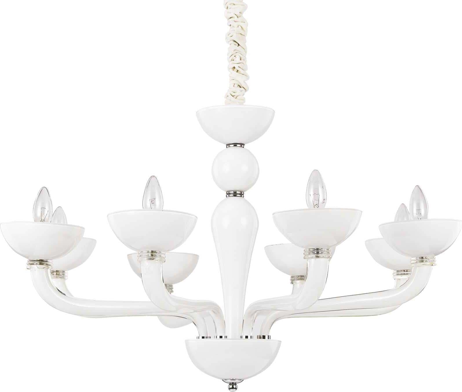 Lampada A Sospensione CASANOVA SP8 BIANCO Illuminazione/Illuminazione per interni/Lampadari lampade a sospensione e plafoniere/Lampade a sospensione Led Mall Home - Napoli, Commerciovirtuoso.it