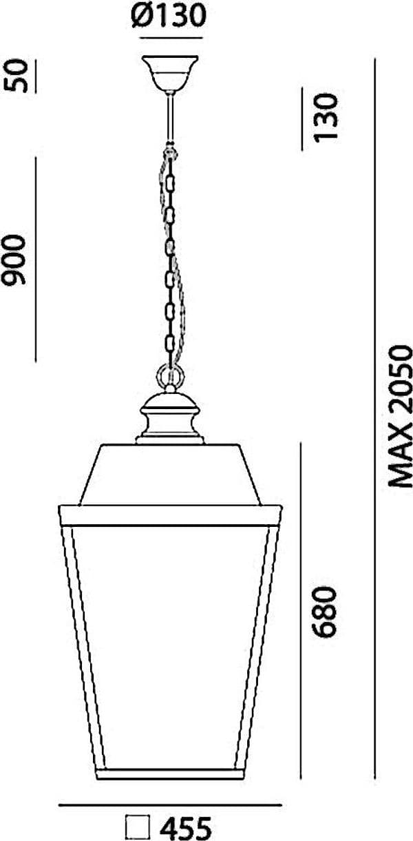 Lampada a sospensione Il Fanale Quadro grande in Lampade a sospensione Brilla Luce - Sarzana, commercioVirtuoso.it