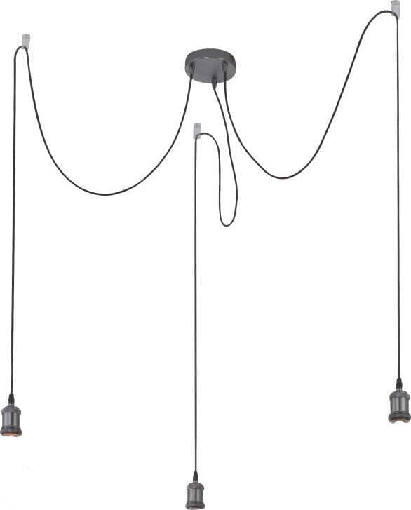 LAMPADA A SOSPENSIONE METALLO NERO DIY E27 3X60W A++ Illuminazione/Illuminazione per interni/Lampadari lampade a sospensione e plafoniere/Lampade a sospensione Scontolo.net - Potenza, Commerciovirtuoso.it