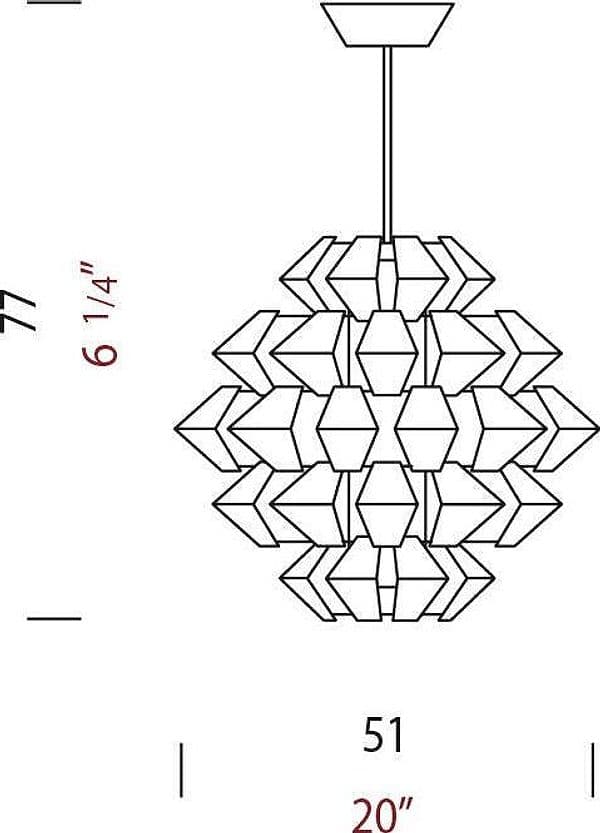 Lampada a sospensione Panzeri Agave S in Lampade a sospensione Brilla Luce - Sarzana, commercioVirtuoso.it