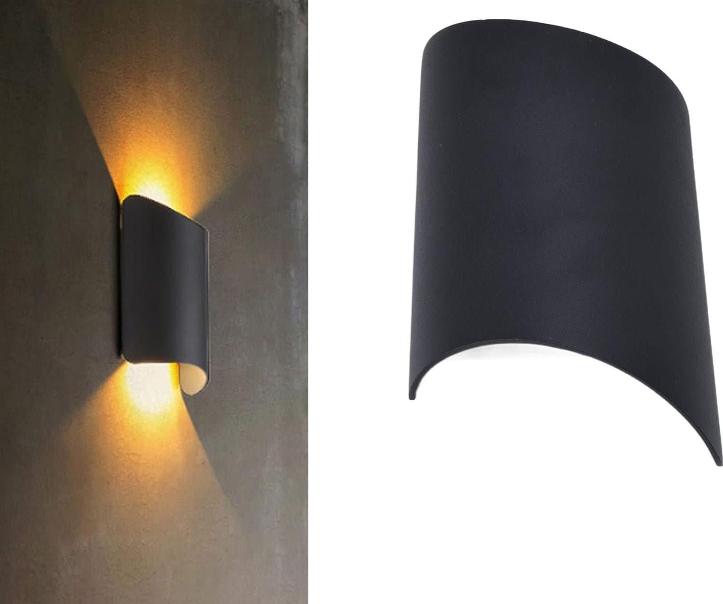 Lampada da Parete Applique Nera a Prova di Umidità per Esterni e Interni 3000K Luce Calda in Lampade da parete 85cento.it - Potenza, commercioVirtuoso.it