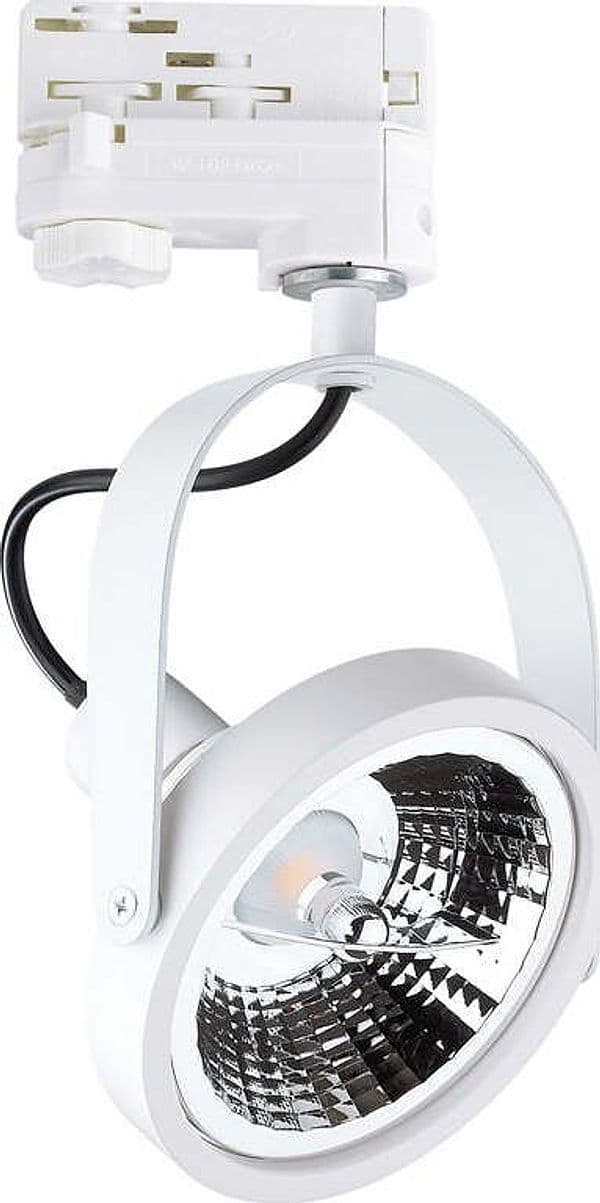 Lampada-Binario-Moderna-Glim-Metallo-Bianco-1-Luce-10W-Gu10-3000K-Luce-Calda