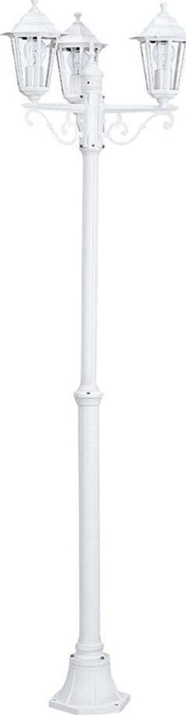 Lampada-Contemporanea-Da-Esterno-Laterna-5-3-Luci-Alluminio-Fuso-Bianco