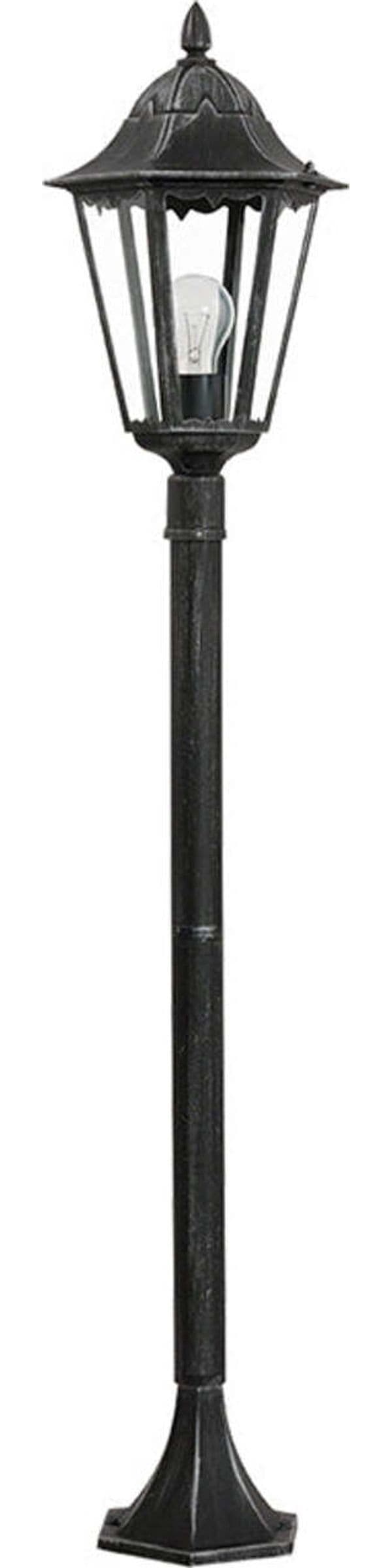 Lampada-Contemporanea-Da-Esterno-Navedo-Alta-1-Luce-Alluminio-Nero-E-Argento