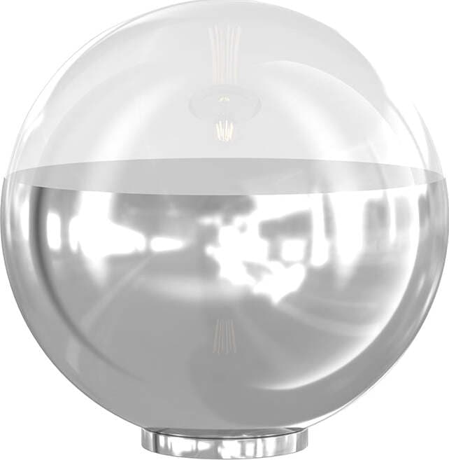 Lampada-Contemporanea-Target-Metallo-Cromo-Vetro-Cromo-E-Trasp-1-Luce-E27-40Cm