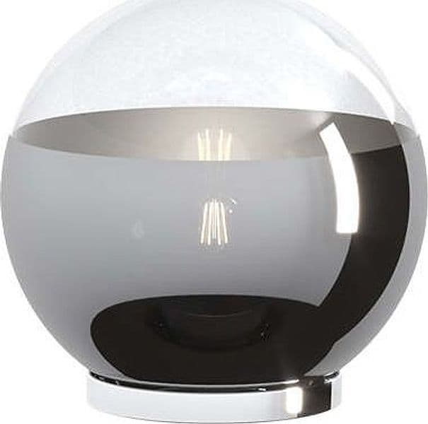 Lampada-Contemporanea-Target-Metallo-Cromo-Vetro-Cromo-E-Trasparente-1-Luce-E27