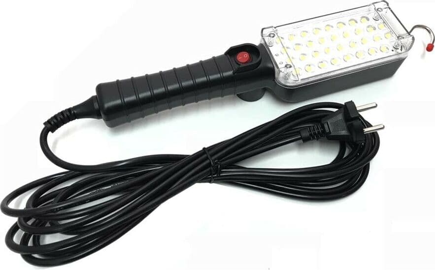 Lampada-Da-Lavoro-Torcia-34-Led-Smd-Luce-Bianca-Gancio-Calamita-Officina-Garage-Tools